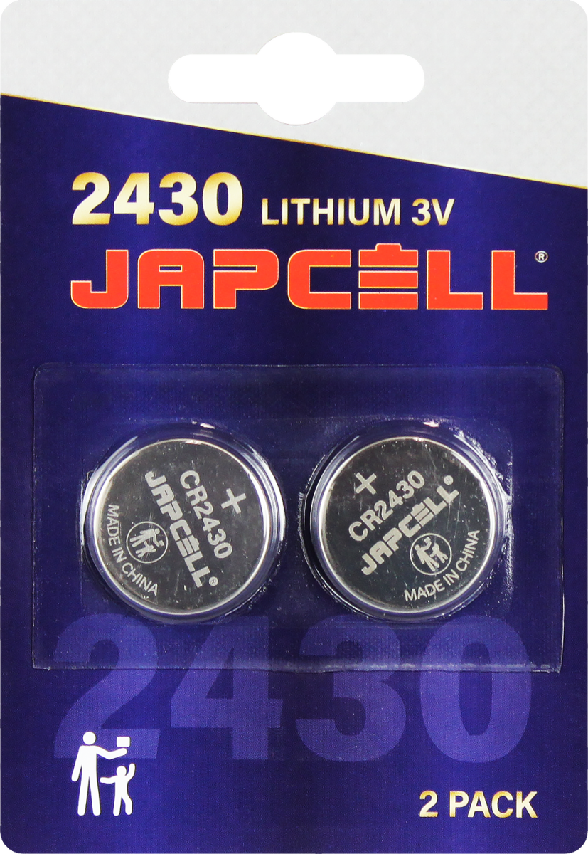 Japcell Lithium rafhlaða CR2430 2stk. pakki Image #0